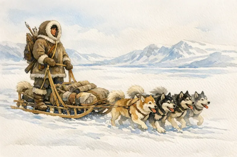 How did these dogs contribute to survival in extreme climates?