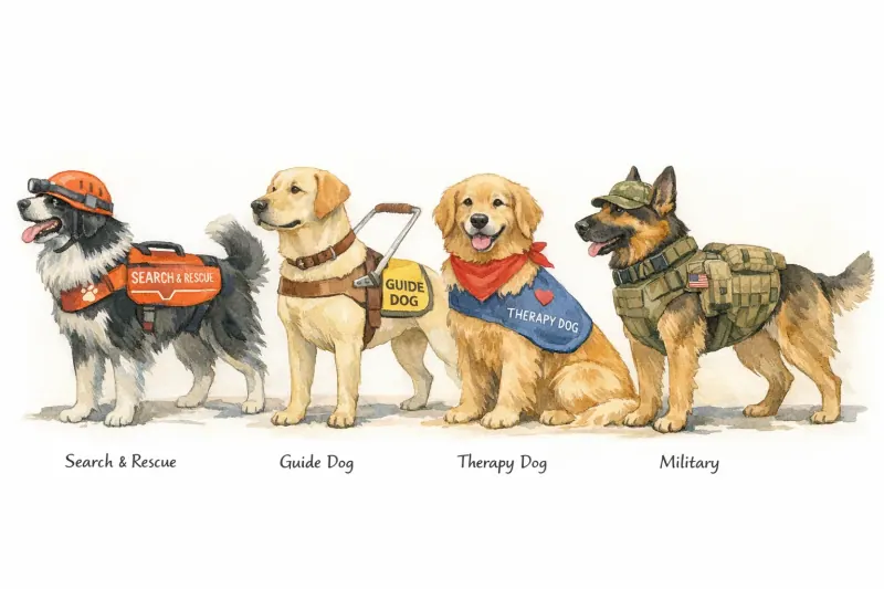 In which type of work are dogs frequently awarded medals for bravery?
