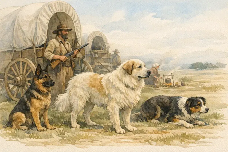What role did dogs play during frontier expansion?